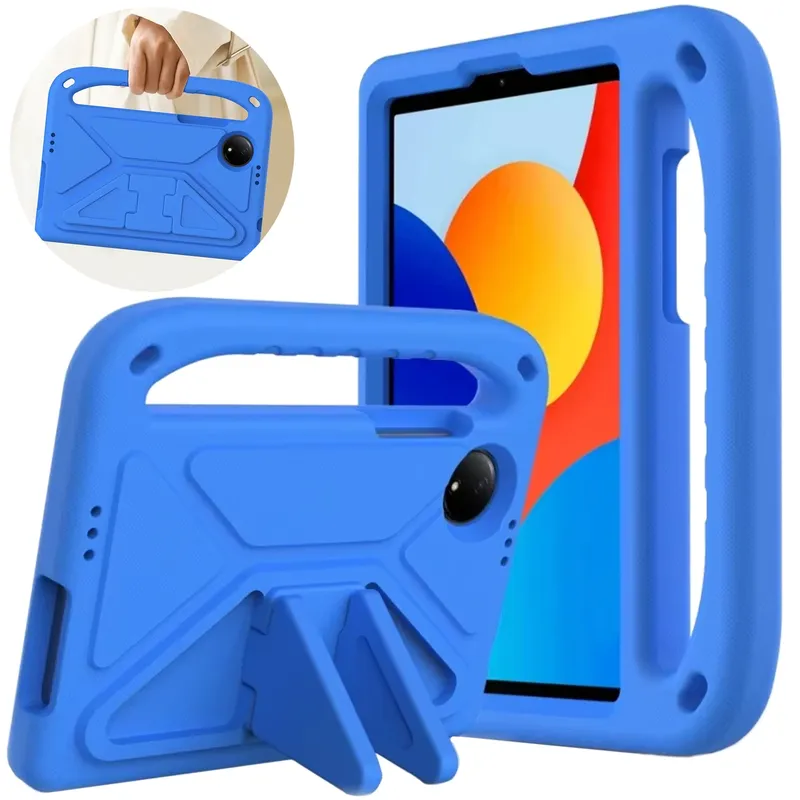 Etui FunColor Do Redmi Pad SE 8.7 2024 Z Podstawką Niebieskie