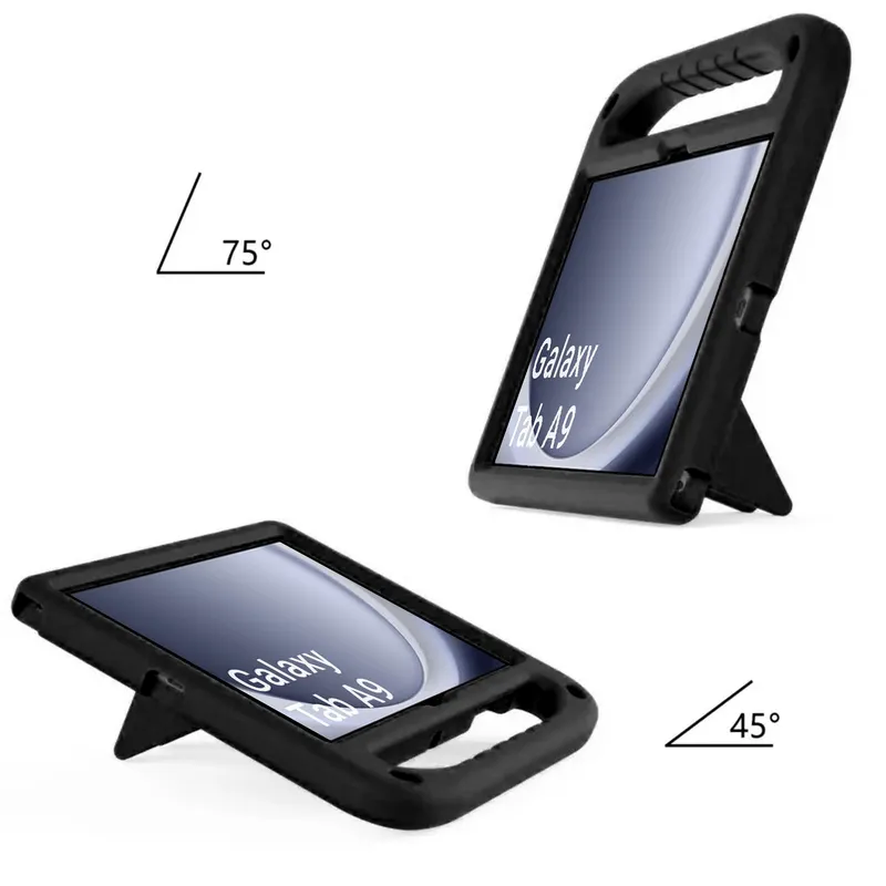Etui FunColor Z Uchwytem Do SAMSUNG Galaxy Tab A9 8.7 X110/X115 - Czarne