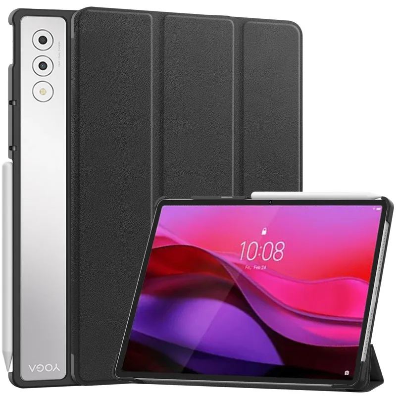 Etui Smart Do Lenovo Yoga Tab Plus 12.7 2025 Z Klapką - Czarne