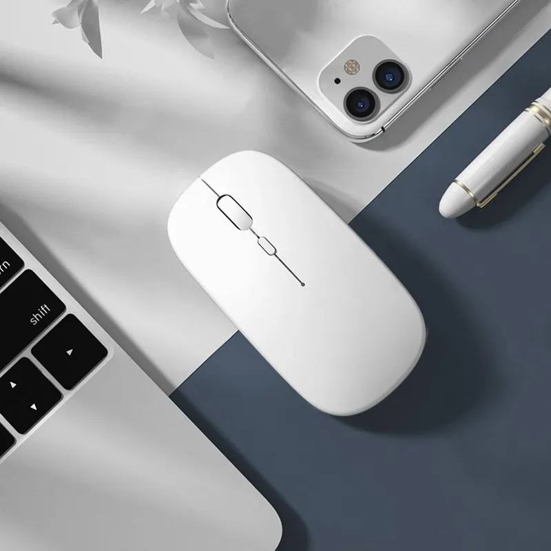 Myszka Bezprzewodowa Bluetooth 2.4G Sensor Optyczny - Zielona