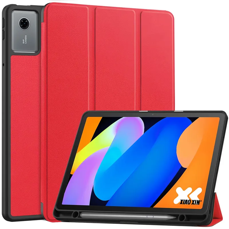Etui Z Uchwytem Na Rysik Do Lenovo Idea Tab 11 TB336FU - Czerwone