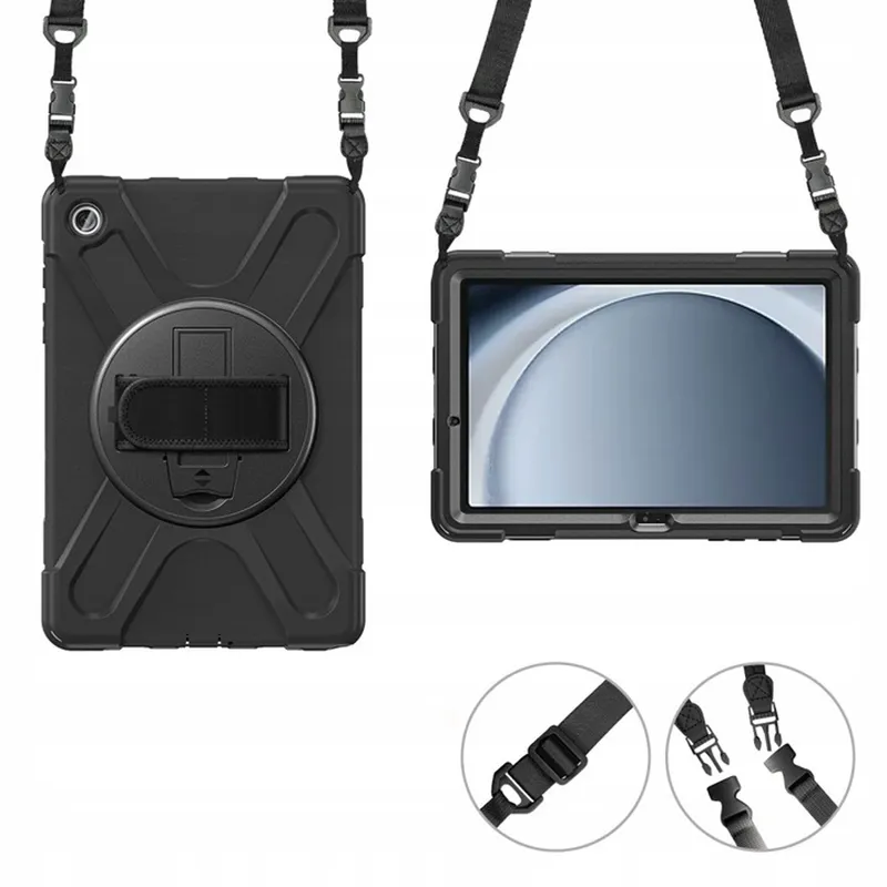 Etui Armor Do SAMSUNG Galaxy Tab A9 8.7 Z Uchwytem - Czarne