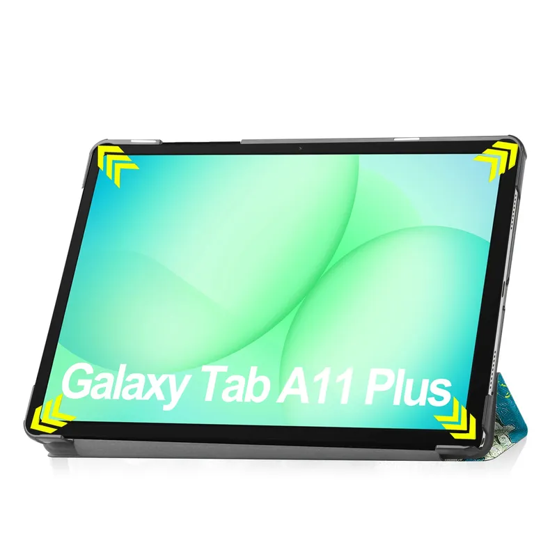 Etui SAMSUNG Galaxy Tab A11+ A9+ 10.9" Ochronne Z Podstawką - Apricot