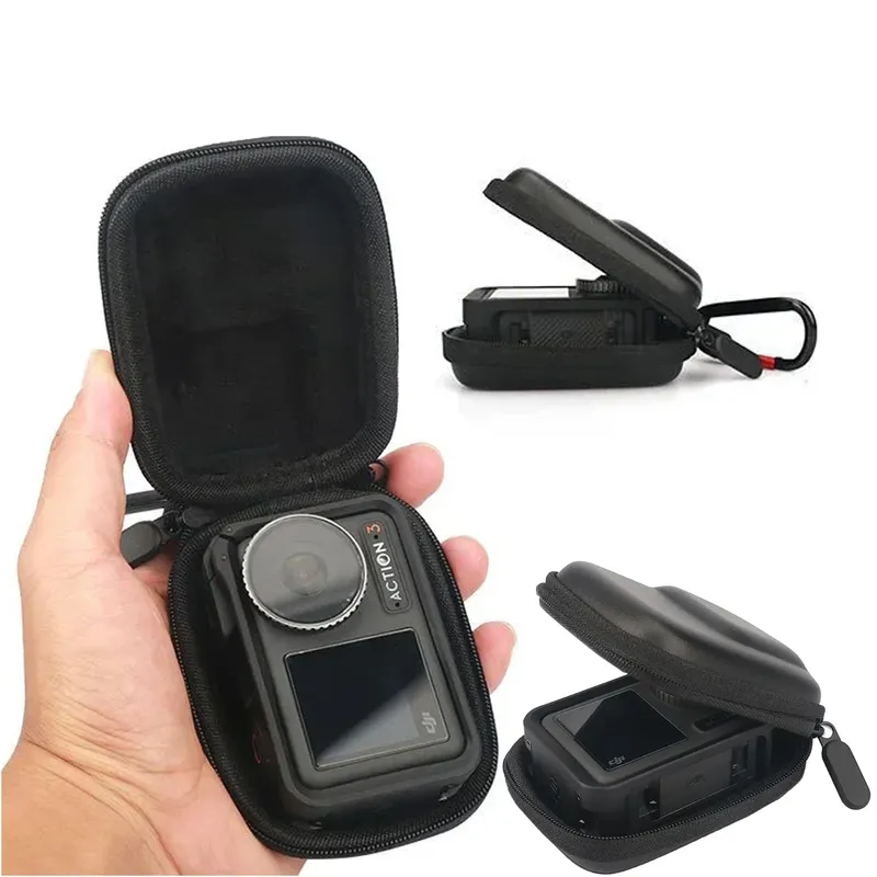 Etui Wodoodporne IP54 Do Kamery GoPro Hero I DJI Action - Czarne