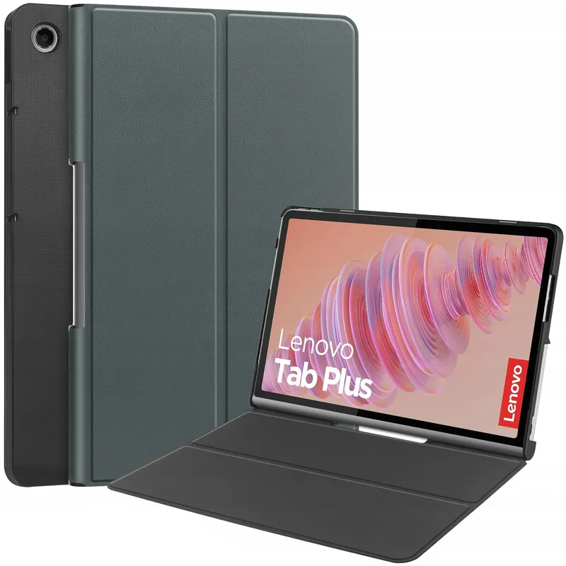 Etui Smart Case Do Lenovo Tab Plus TB351FU Z Podstawką - Ciemnozielone