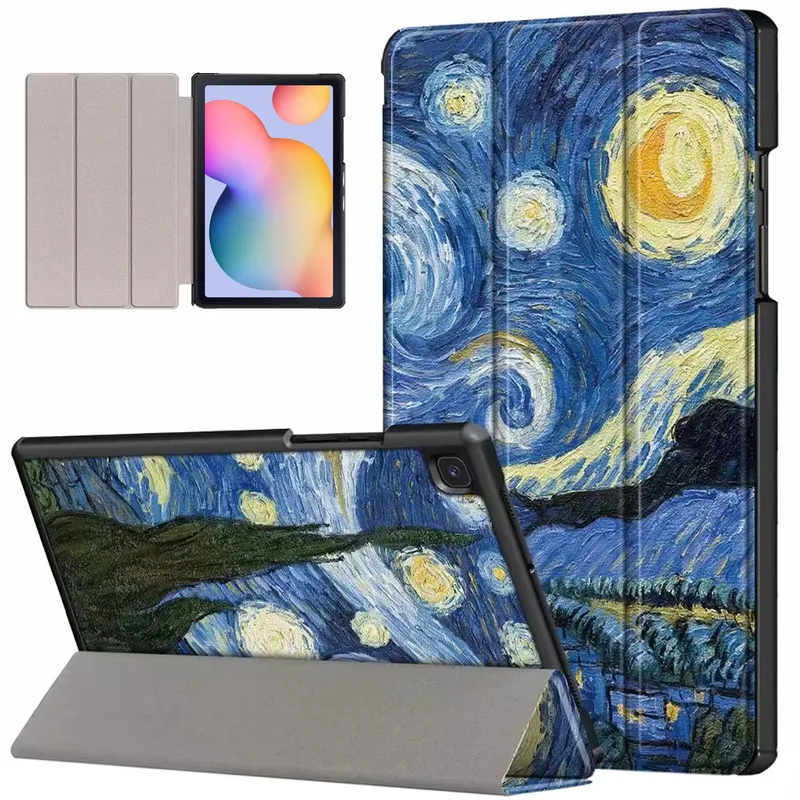Etui Graficzne Z Klapką Galaxy Tab S6 Lite 10.4 - Starry Sky