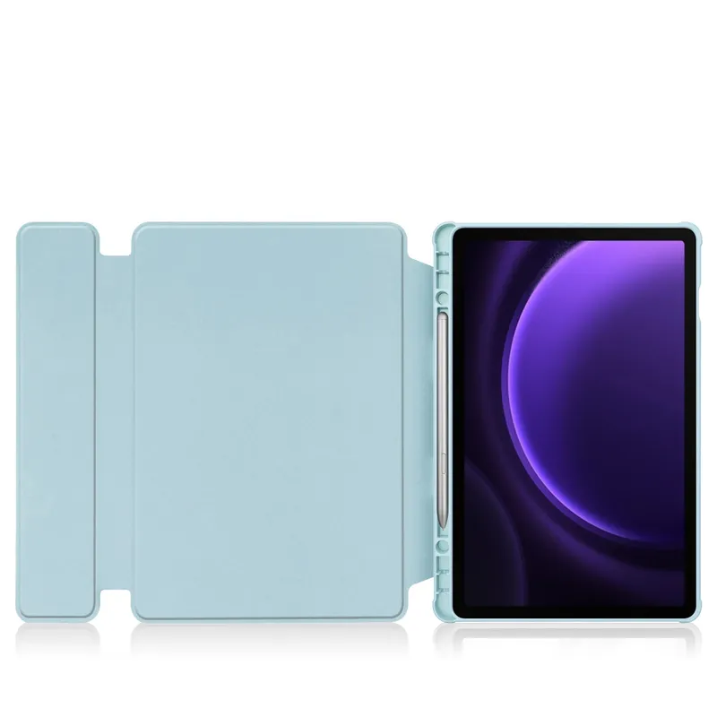 Etui 360 Z Klawiaturą Do SAMSUNG Galaxy Tab S9/S10 FE 10.9 - Niebieski