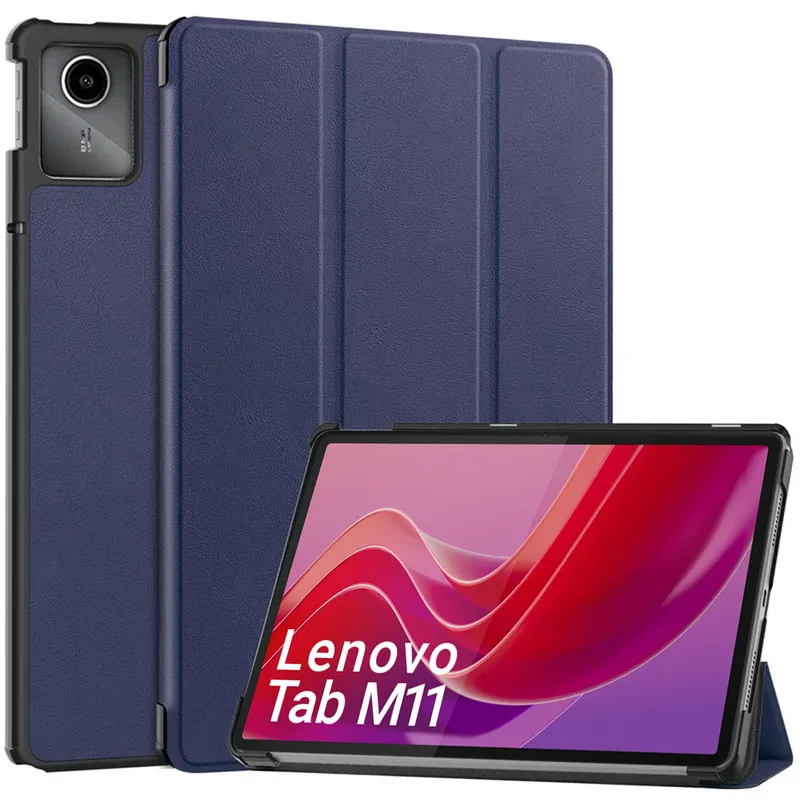 Etui Smart Do Lenovo Tab M11 10.95 TB330 Z Podstawką - Granatowe