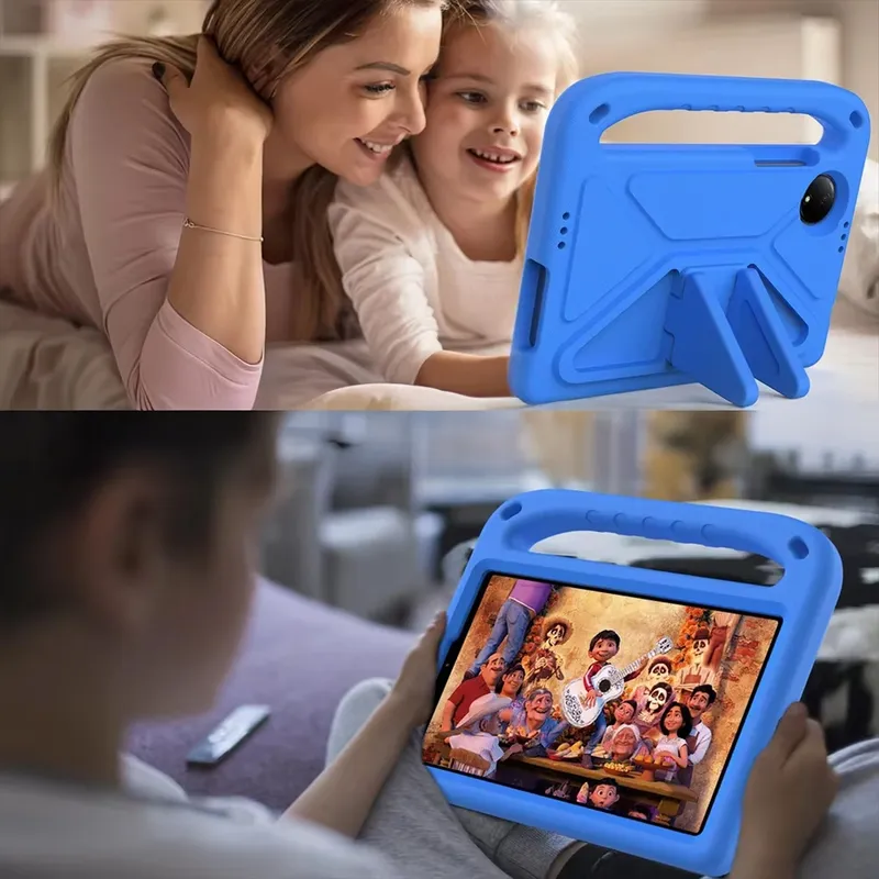 Etui FunColor Do Redmi Pad SE 8.7 2024 Z Podstawką Niebieskie