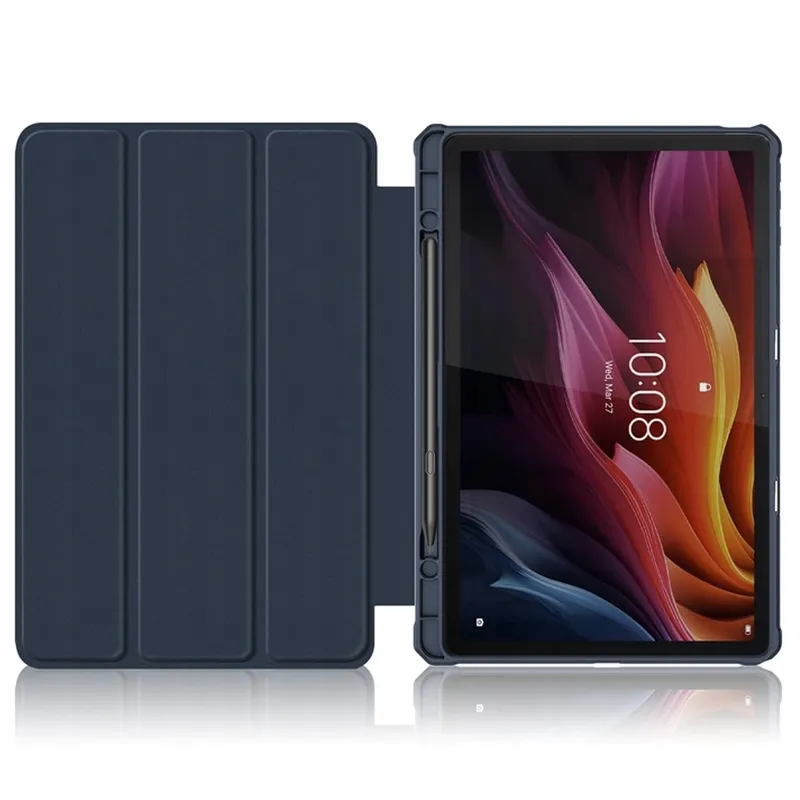 Etui Z Klapką Clear Do Lenovo Tab K11 Plus 11.45 - Granatowe