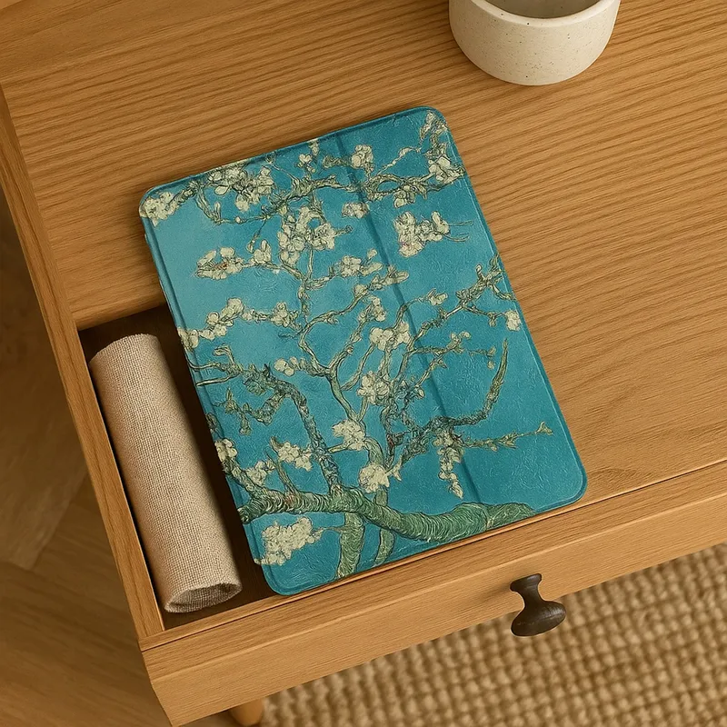 Etui Z Klapką Do Galaxy Tab S6 Lite 10.4 - Apricot