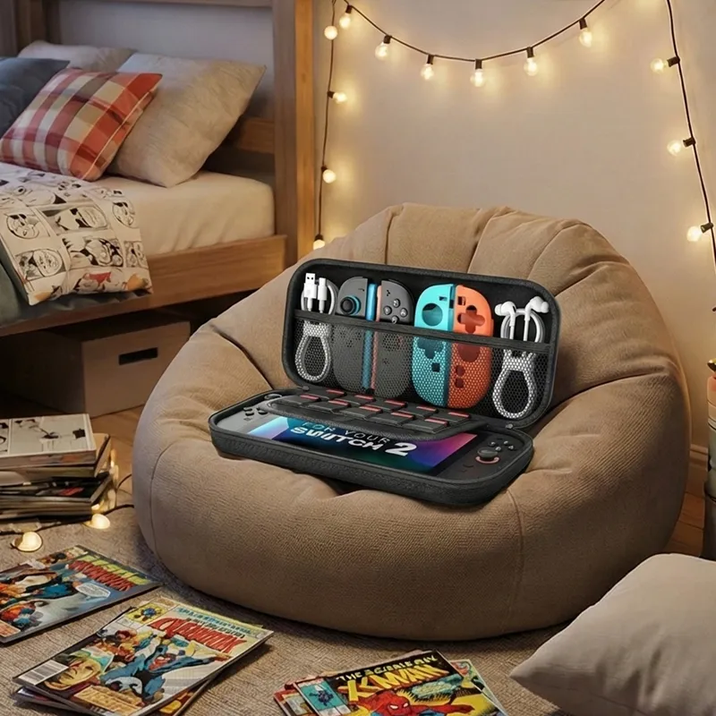 Etui Do Nintendo Switch 2 2025 Ochronne Z Podstawką - Czarne