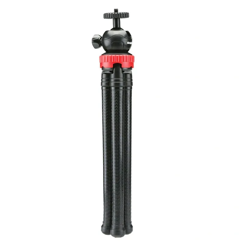 Statyw Tripod Elastyczny Uniwersalny Do Telefonu GoPro Gwint 1/4 - Czarny