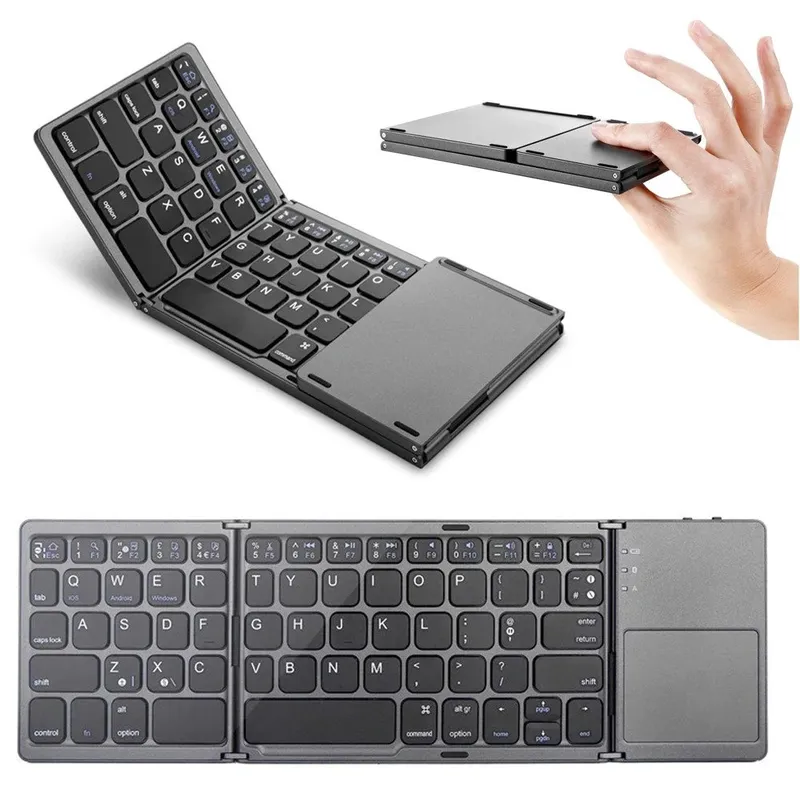 Bezprzewodowa Klawiatura Bluetooth Touchpad Składana 50H