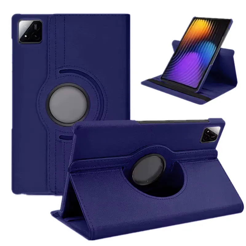 Etui Obrotowe Do XIAOMI Pad 7/PAD 7 Pro 11.2 Zamykane - Granatowe