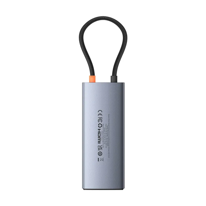 Adapter 6w1 BASEUS Hub USB-C Do HDMI 4K + 4XUSB-A - Czarny