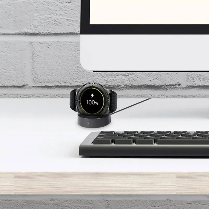 Ładowarka Indukcyjna Magnetyczna Do Galaxy Watch Gear S2 S3 - Czarna