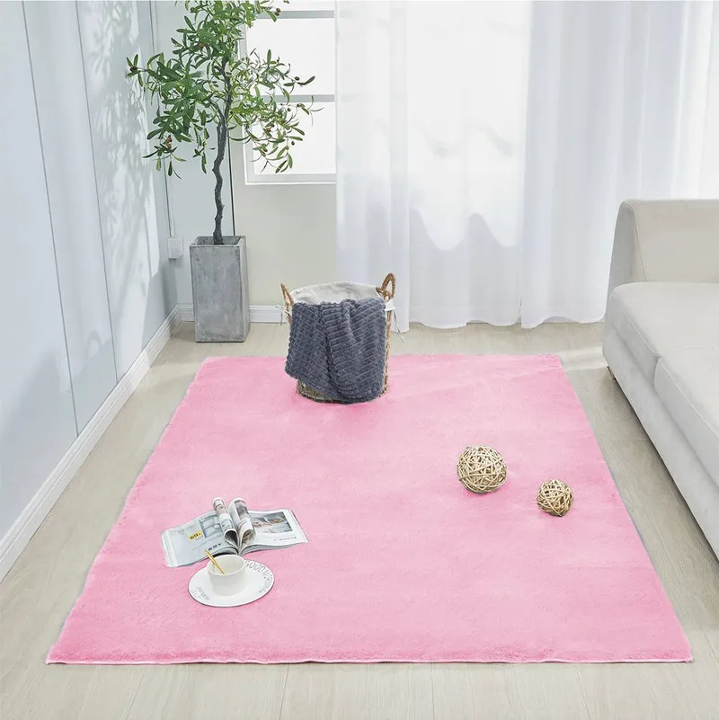 Dywan Rabbit 200x140 cm Miękki Do Salonu I Sypialni - SakuraPink