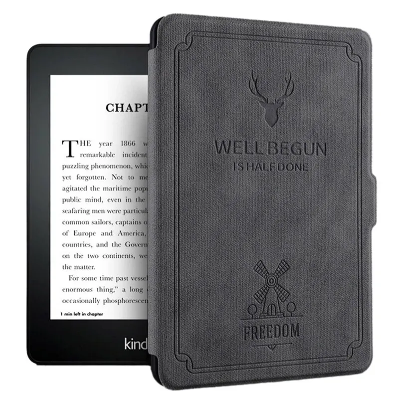 Etui Do Kindle Paperwhite 1/2/3 Z Podstawką Smart Cover - Szare