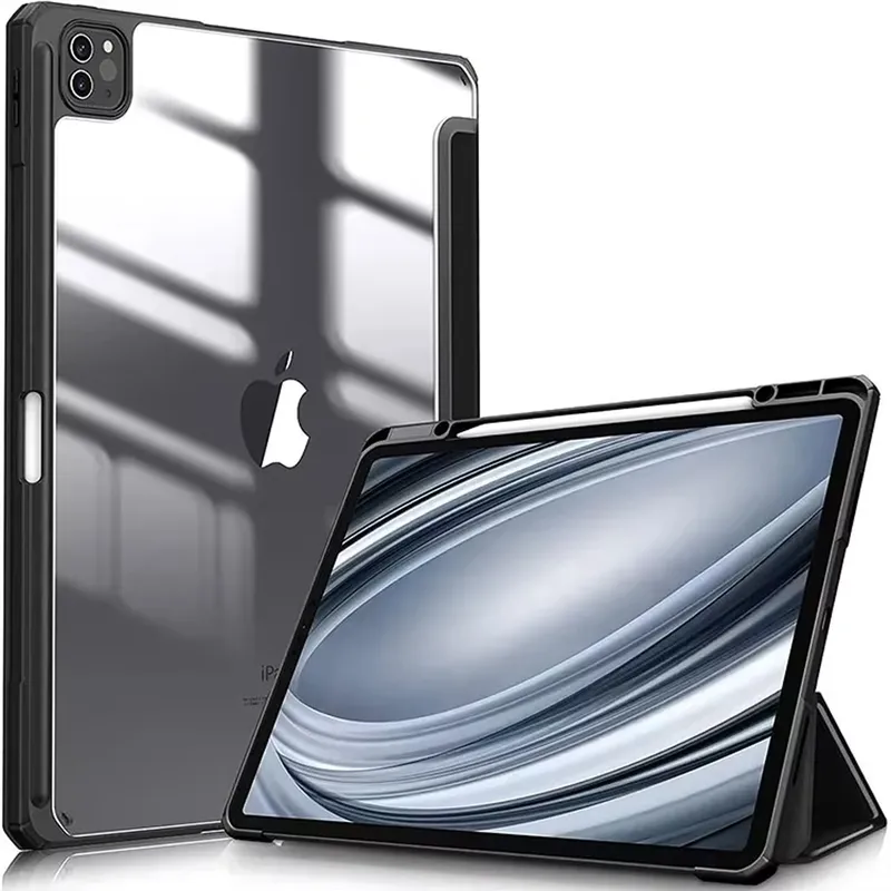 Etui Crystal Pencil Do IPad Pro 13 Gen 5 A2925 A2926 A3007 - Czarne