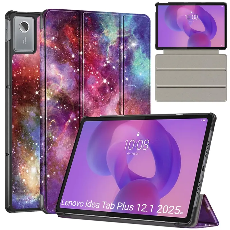 Etui Do Lenovo Idea Tab Plus 12.1 2025 Z Podstawką - Wielokolorowe