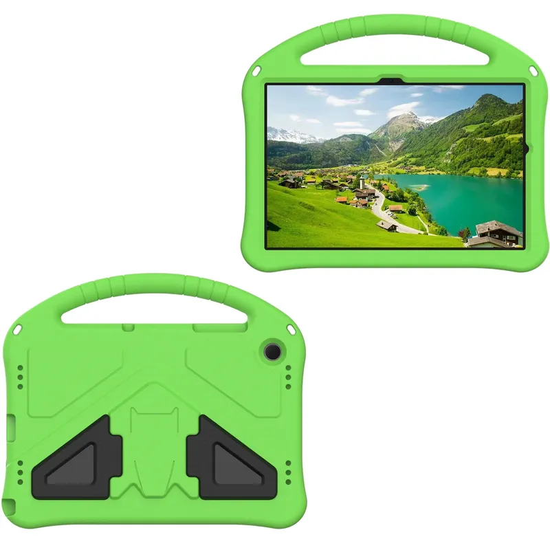 Etui Galaxy Tab A11+ A9+ 10.9 FunColor Pancerne Ochronne - Zielony