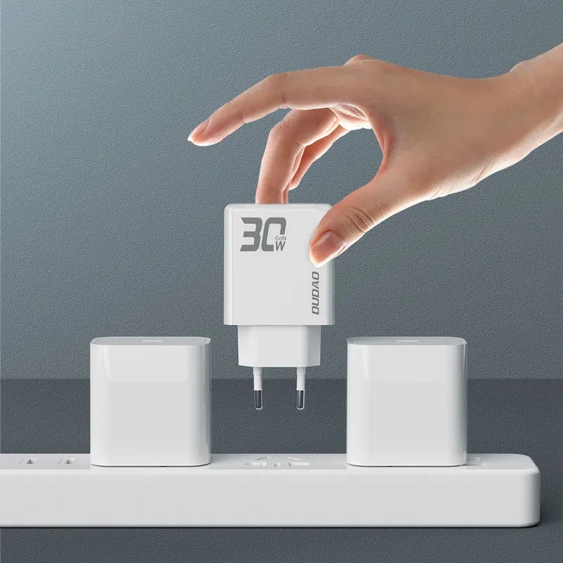 Ładowarka Sieciowa GaN DUDAO A30EUL 30W USB-A/USB-C - Biała