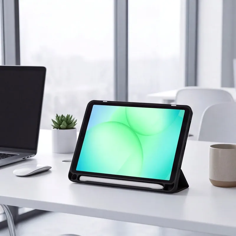 Etui Clear Pencil Galaxy Tab A11 X135/X133 A9 SM-X110/X115 - Czarne