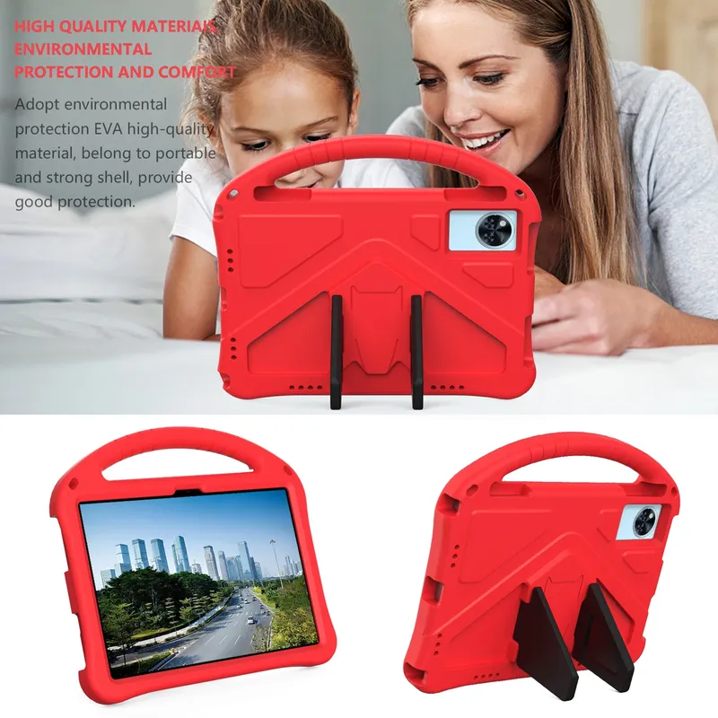 Etui Ochronne FunColor Do Lenovo Idea Tab 11 Z Podstawką - Czerwone