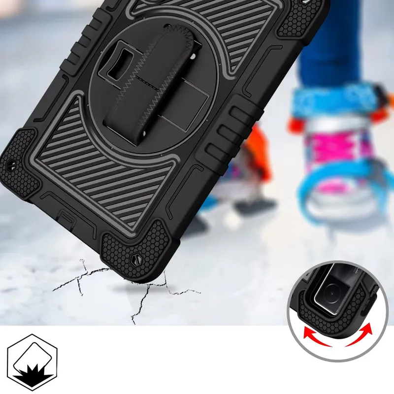 Etui Pancerne Shockproof Do XIAOMI Redmi Pad SE 11 2023 Z Uchwytem - Czarne