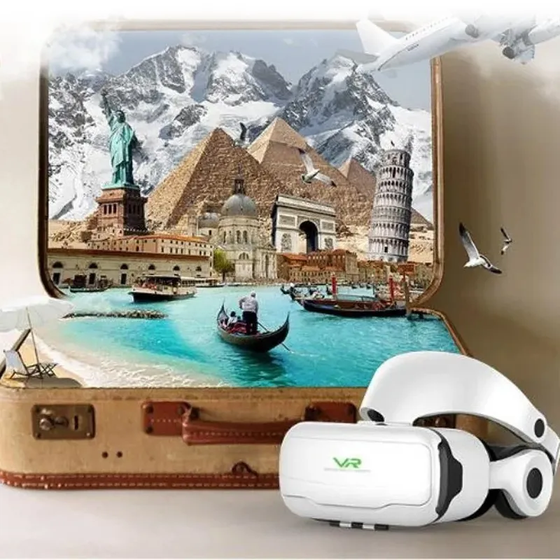 Okulary VR 3D 360 Shinecon G02EF Ze Słuchawkami Do Smartfona