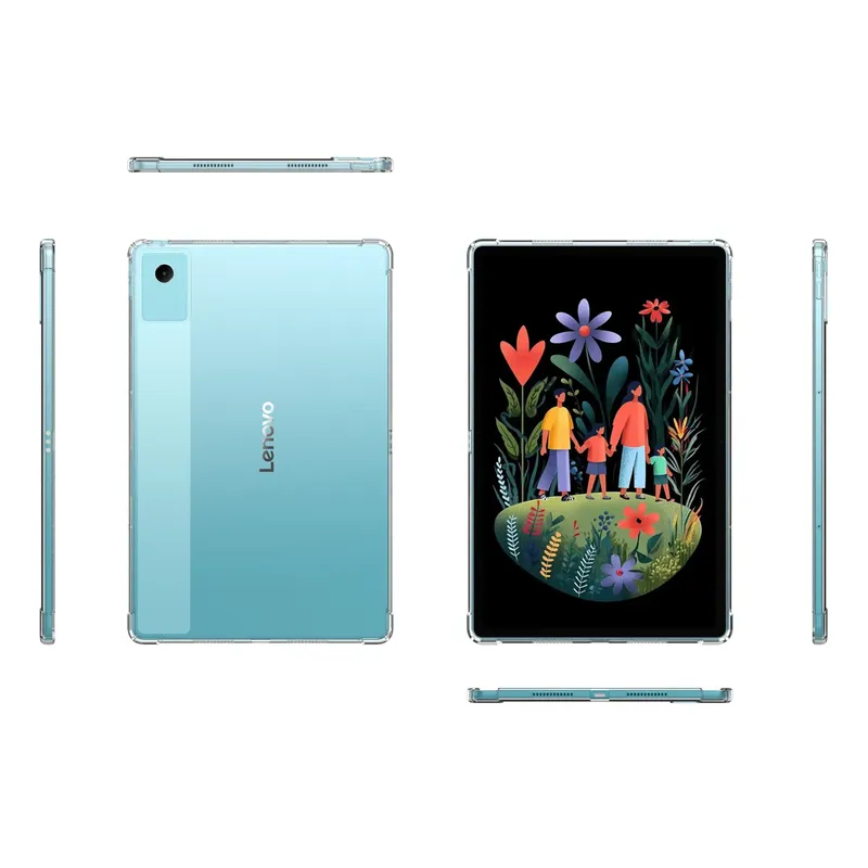 Etui Do Lenovo Idea Tab Plus 12.1 2025 Silikonowe Z Podstawką - Bezbarwne