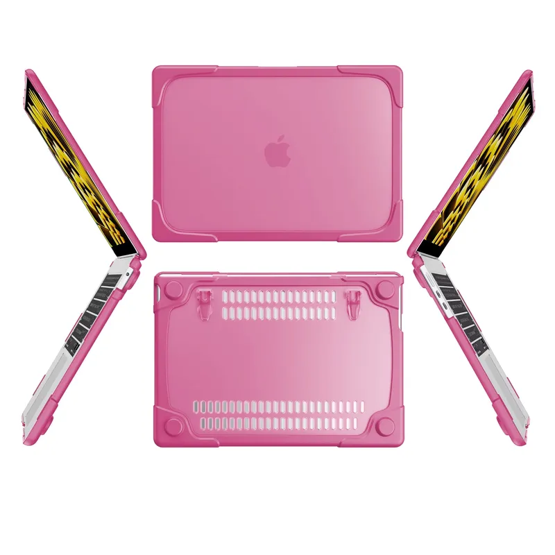 Etui Do MacBook Air 13 m² M3 M4 M5 Rugged Matowe - Różowy