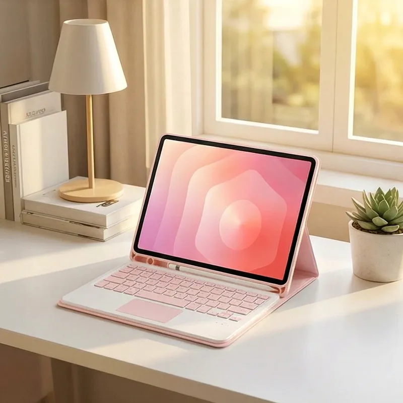 Etui Z Klawiaturą Bluetooth Do SAMSUNG Galaxy Tab S11 11" - Różowe