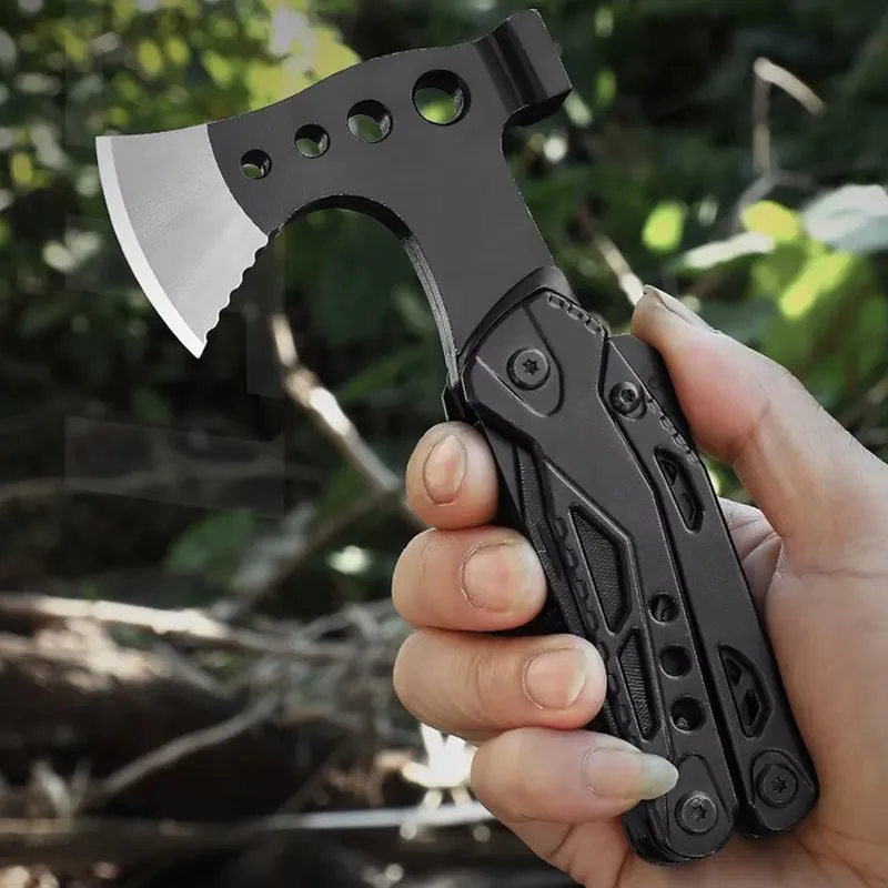 Multitool Siekiera Szczypce Survivalowy MTAX Model 5 - Czarny