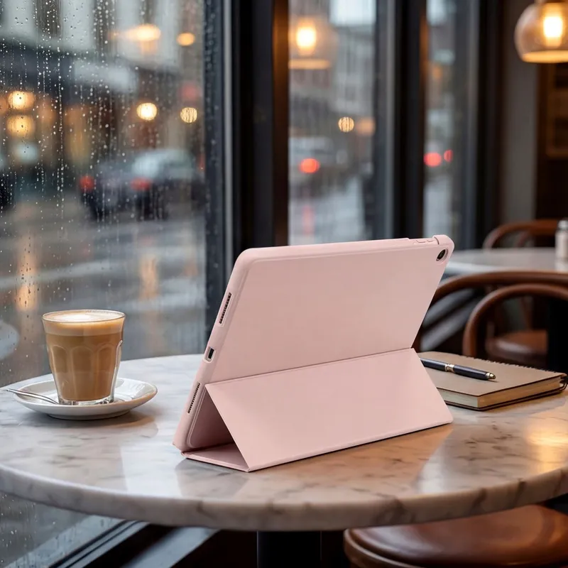 Etui Do Galaxy Tab A11+ A9+ 10.9 11 Smart Case Z Klapką - Różowy