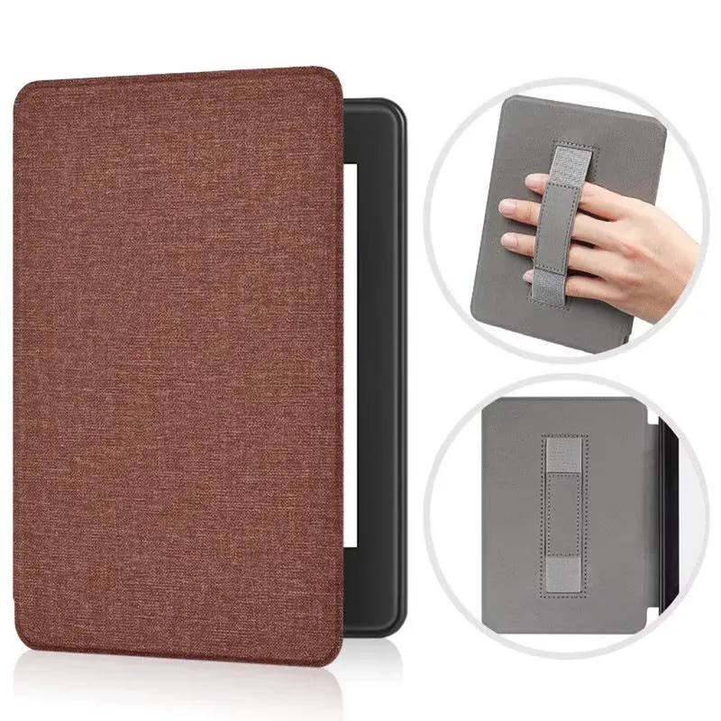 Etui Z Uchwytem Do Kindle Paperwhite 6 Colorsoft - Brązowe