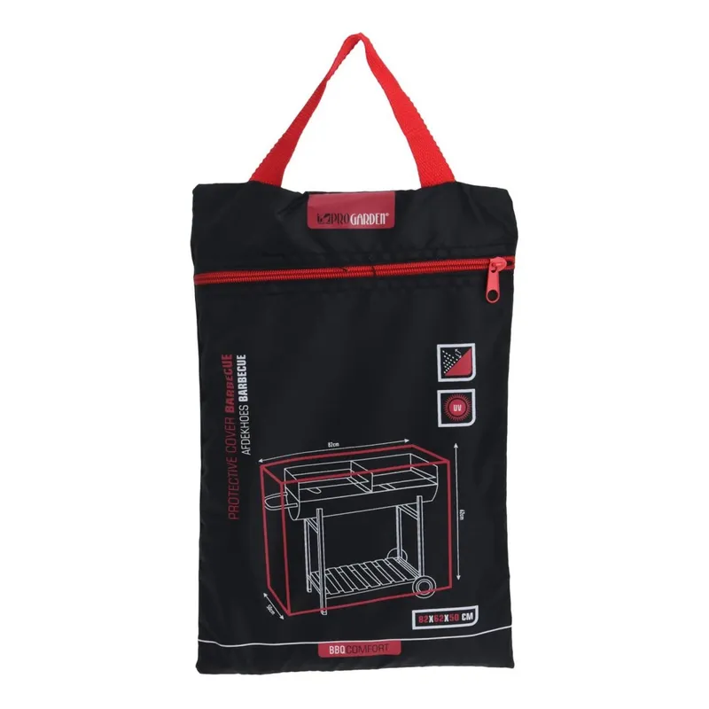 Pokrowiec Na Grill 82x62x50 cm Wodoodporny VILLAGO - Czarny
