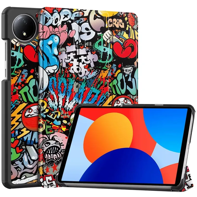Etui Graficzne Z Klapką Do XIAOMI Redmi Pad SE 8.7 2024 - Graffiti