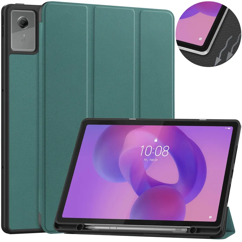 Etui Do Lenovo Idea Tab Plus 12.1 2025 Smart Case Z Podstawką - Zielony