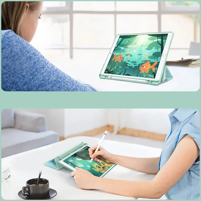 Etui Do IPad 10.9 2022 Gen 10 / IPad 11 2025 Z Podstawką - Zielone