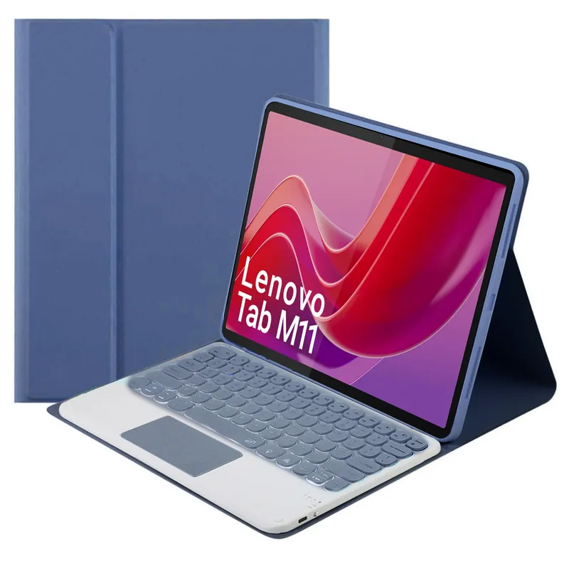 Etui Z Klawiaturą Bluetooth Do Lenovo Tab M11 TB330FU - Fioletowe