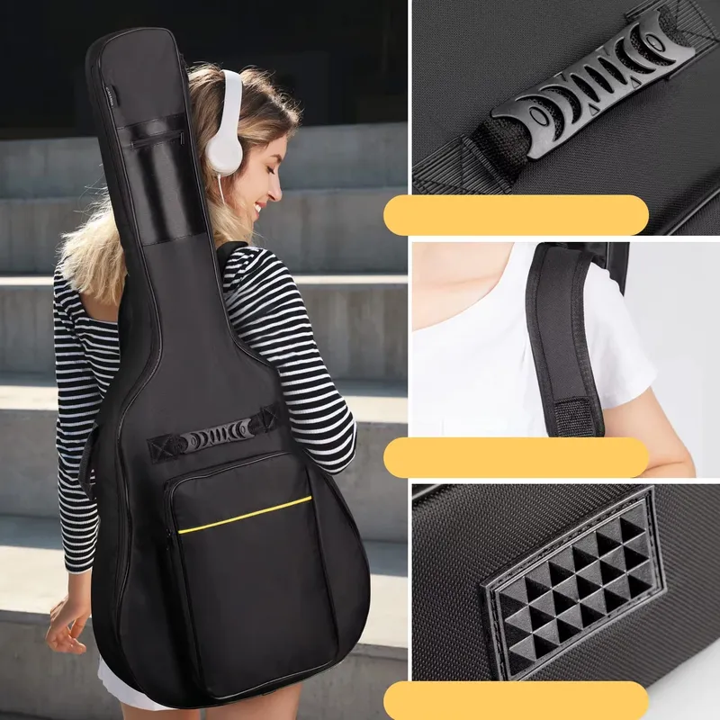 Pokrowiec Na Gitarę 41 Cali Wodoodporny Regulowane Szelki - VILLAGO