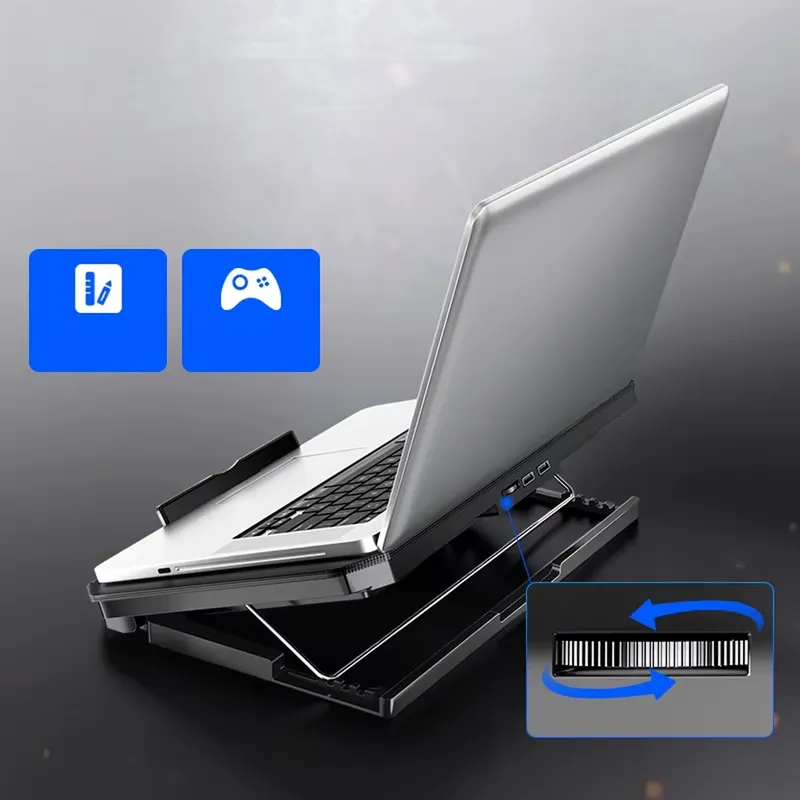 Podstawka Chłodząca Pod Laptop 12-17" Regulowana Antypoślizgowa - Biały