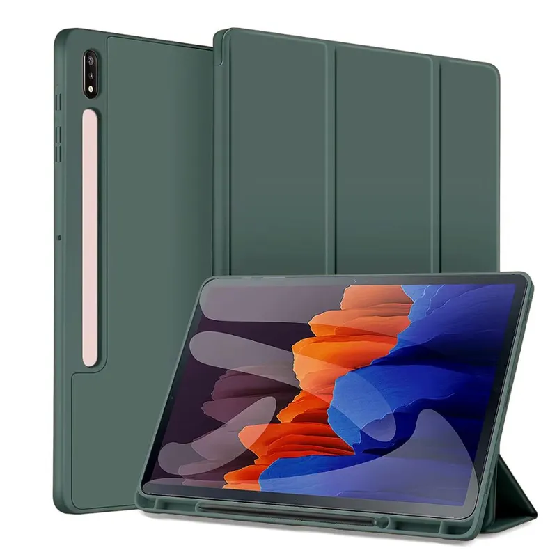 Etui Smart Z Uchwytem Do SAMSUNG Galaxy Tab S9/S10 - Zielone