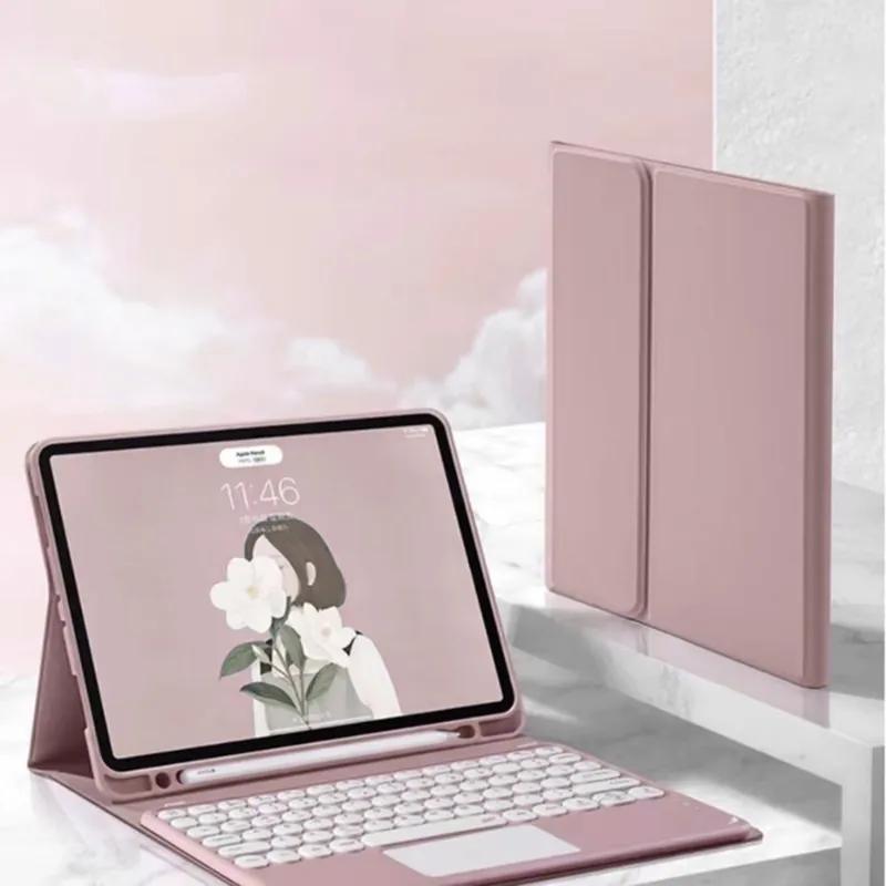 Etui Z Klawiaturą Do IPad Pro 13 2024 M4 - Różowe
