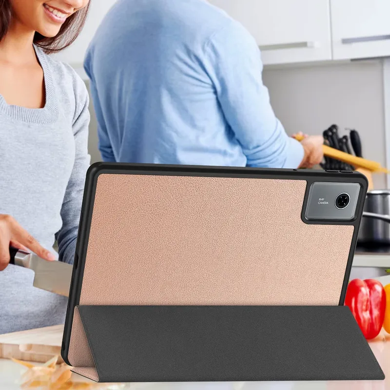 Etui Z Uchwytem Na Rysik Do Lenovo Idea Tab 11 TB336FU - Różowe Złoto