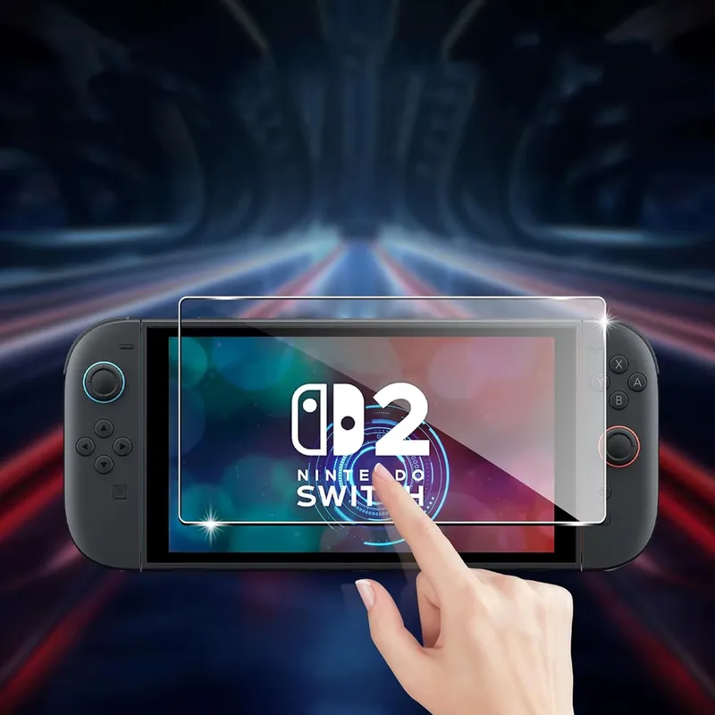 Szkło Hartowane Nintendo Switch 2 2szt - 9H Oleofobowe Bezbarwne