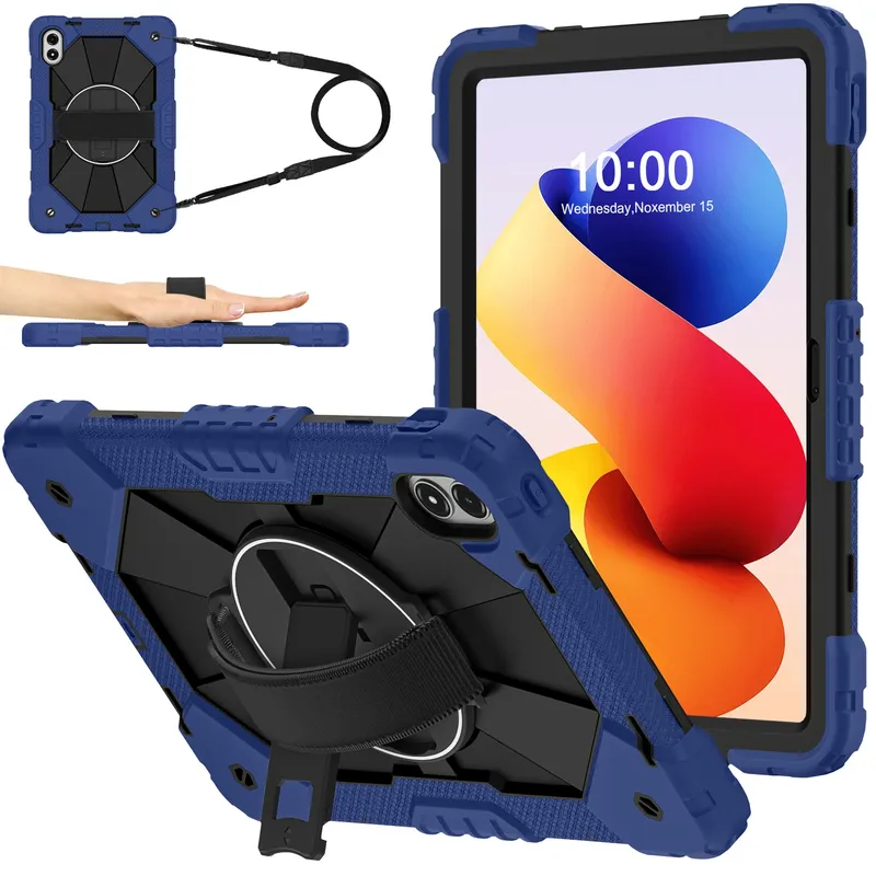 Etui Pancerne Z Uchwytem Do Redmi Pad Pro 2 12.1 2025 - Granatowe
