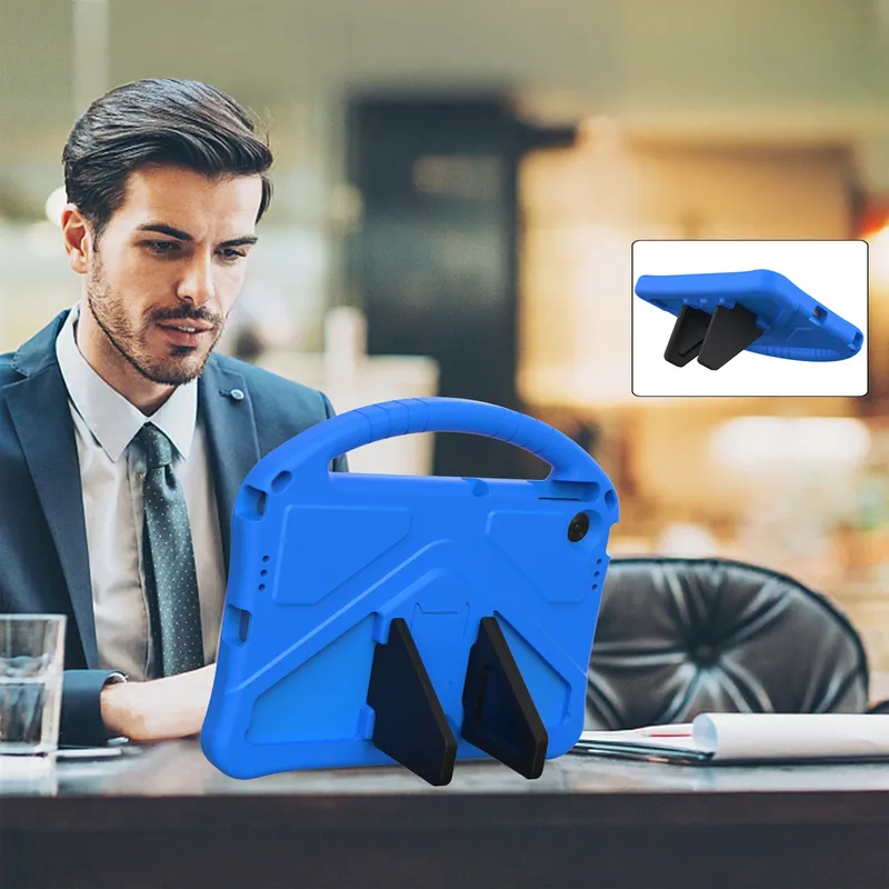 Etui FunColor Do Lenovo Tab 10.1 2025 Z Podstawką - Niebieski